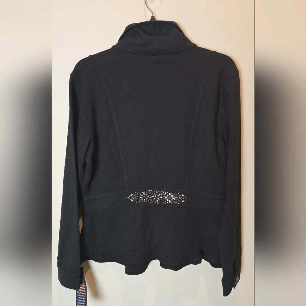 Christine Alexander Black Blazer with Silver Swarovski Embellishments NWT - Picture 2 of 8